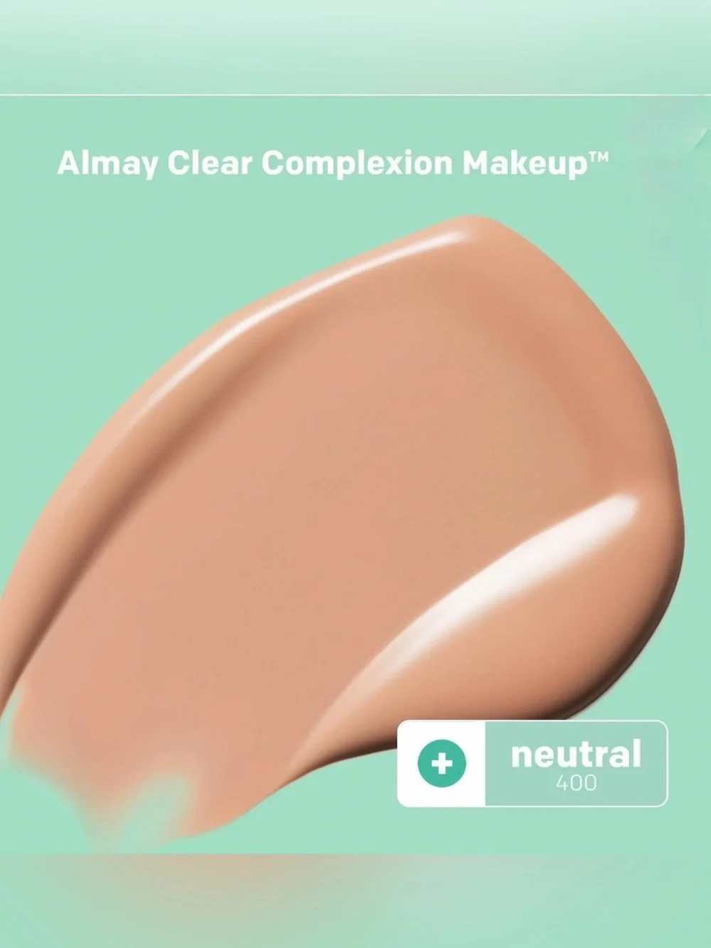 ALMAY Clear Complexion Foundation with Salicylic Acid, 400 NEUTRAL ~ Full Size